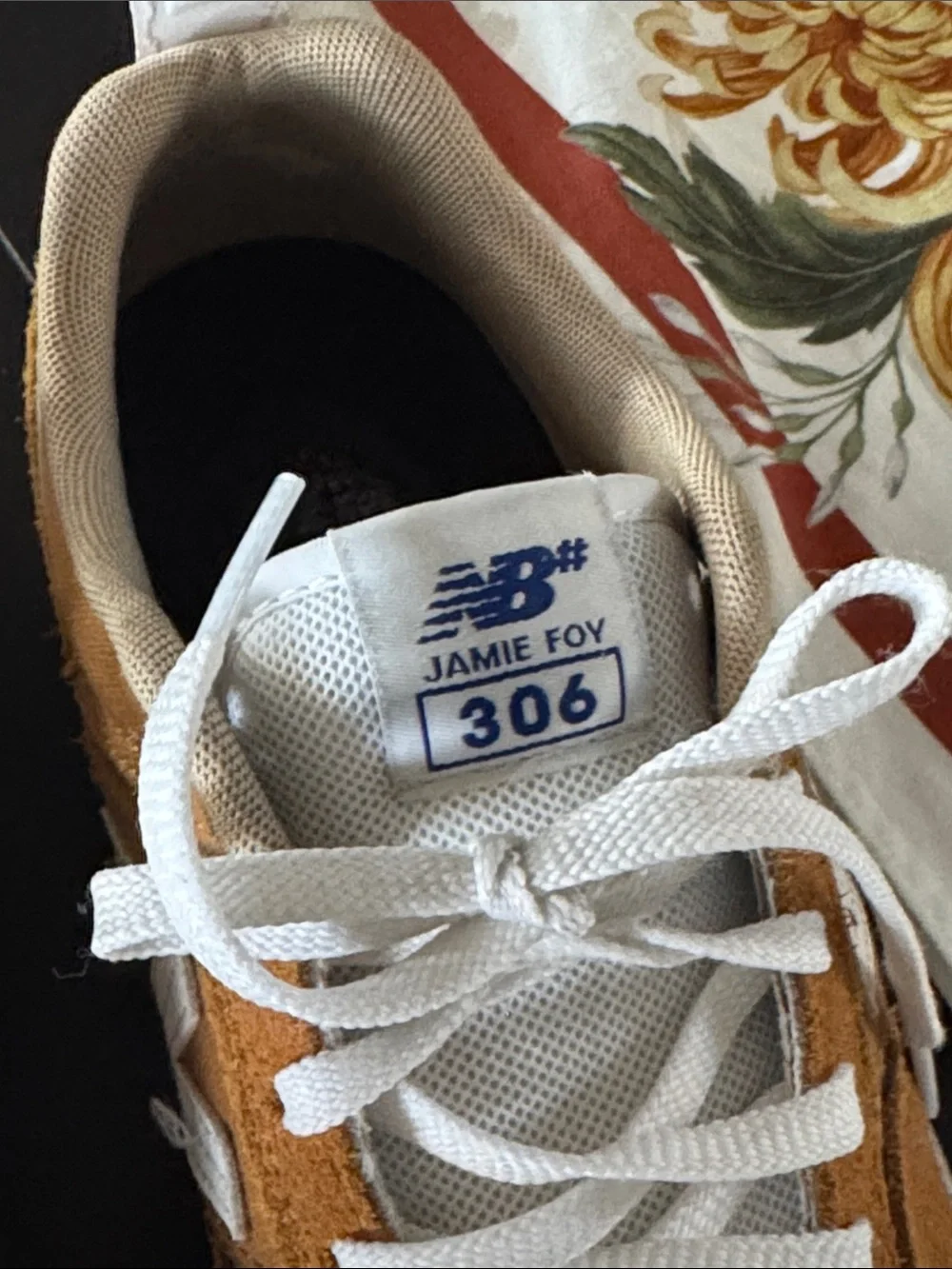 New Balance 306 Jamie Foy Men’s Suede Sneakers in Tan and White Size 9